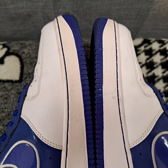 %Size 13 Men Nike Air Force 1 Hyper Blue Elephant Sneakers 488298-416 / A 27 main image 9